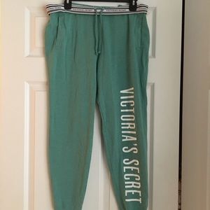 Victoria’s Secret Green Joggers/Sweatpants